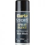 Clarke Clarke High Temperature Matt Black Stove Paint