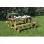 Forest Forest 1.8m Sleeper Bench and Refectory Table Set