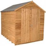 Forest Forest 8x6ft Apex Overlap Dipped Shed No Window (Assembled)