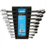 Laser Laser 6699 9 Piece Imperial Ratchet Combination Spanner Set
