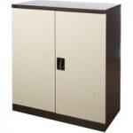 Steelco Steelco 40” Cupboard with Two Shelves (Brown/Beige)