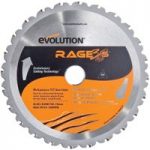 Evolution Evolution 210mm Rage 3-S Blade, Cuts Steel, Aluminium & Wood