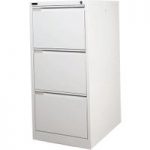 Steelco Steelco 3DFCMX 3 Drawer Filing Cabinet (White)