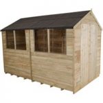 Forest Forest 6x10ft Apex Overlap Pressure Treated Shed