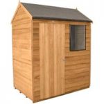 Forest Forest 6x4ft Reverse Apex Overlap Dipped Shed