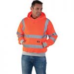 Dickies Dickies SA22090 GO/RT Hi-Vis Safety Hooded Sweatshirt (XL)