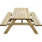 Forest Forest 77x177x153cm Rectangle Picnic Table Large