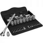 Wera Wera 8100 SB 7 29 Piece Zyklop Metal Ratchet Set With 3/8” Drive