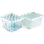 Machine Mart Xtra Topstore 012455/10 TopBox 35 Litre Containers with Lids (10 Pack)