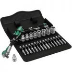 Wera Wera 8100 SA 6 28 piece Zyklop Speed Multi-function Ratchet Socket Set 1/4″ drive