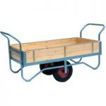 Barton Storage Barton Storage BT/9112/CT/RB Double Handle Four Sided Trolley With Rubber Wheels