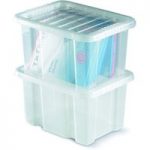 Barton Storage Topstore 012450/10 TopBox 24 Litre Containers with Lids (10 Pack)