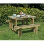 Forest Forest 1.2m Sleeper Bench and Refectory Table Set