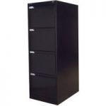 Steelco Steelco 4DFCMX 4 Drawer Filing Cabinets (Black)