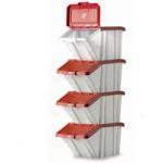 Barton Storage Barton Topstore Multi-Functional Containers with Red Lids