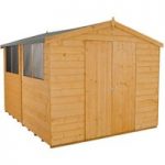 Forest Forest 8x10ft Apex Shiplap Dipped Double Door Shed