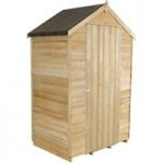 Forest Forest 4x3ft Apex Overlap Pressure Treated Shed