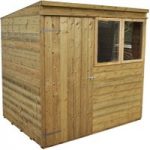Forest Forest 7x5ft Pent Shiplap Pressure Treated Shed (Assembled)