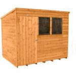 Forest Forest 8×6 Pent Overlap Dipped Shed (Assembled)