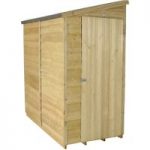 Forest Forest 6x3ft Pent Overlap Pressure Treated Shed (Assembled)