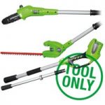 Greenworks Greenworks G24PHT 24V Long Reach Hedge Trimmer and Polesaw (Bare Unit)