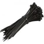Machine Mart 100 Pack Black Cable Tie Set 150mm