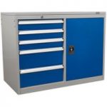 Sealey Sealey API1103B Industrial 5 Drawer & 1 Shelf Cabinet/Workstation