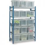 Barton Storage Barton Toprax Standard Initial Shelving Bay with 15 x 24Litre Containers