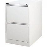 Steelco Steelco 2DFCMX 2 Drawer Filing Cabinet (White)