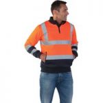 Dickies Dickies Hi-Vis Quarter Zip Sweatshirt (XL)