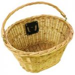 Machine Mart Vintage Style Wicker Bicycle Basket with Straps