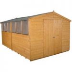 Forest Forest 8x12ft Apex Shiplap Dipped Double Door Shed