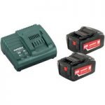 Metabo Metabo 685051000 Starter Kit – ASC30 Charger With 2 x18V 5.2Ah Batteries