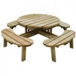 Forest Forest 72x207x207cm Circular Picnic Table