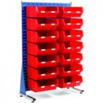 Machine Mart Xtra Topstore MSS1.5 Spacemaster TC Single Sided Bin Kit 14 x TC6 Red 011522B