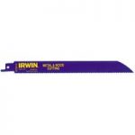 Irwin Irwin Tools Metal & Wood Cutting 10tpi x 200mm Reciprocating Blade 5 Pack