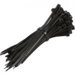 Machine Mart 100 Pack Black Cable Tie Set 200mm