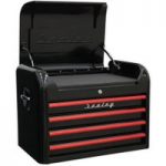 Sealey Sealey AP28104BR Topchest 4 Drawer Retro Style (Black and Red)