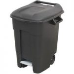 Sealey Sealey BM100P Refuse/Wheelie Bin with Foot Pedal 100L – Black